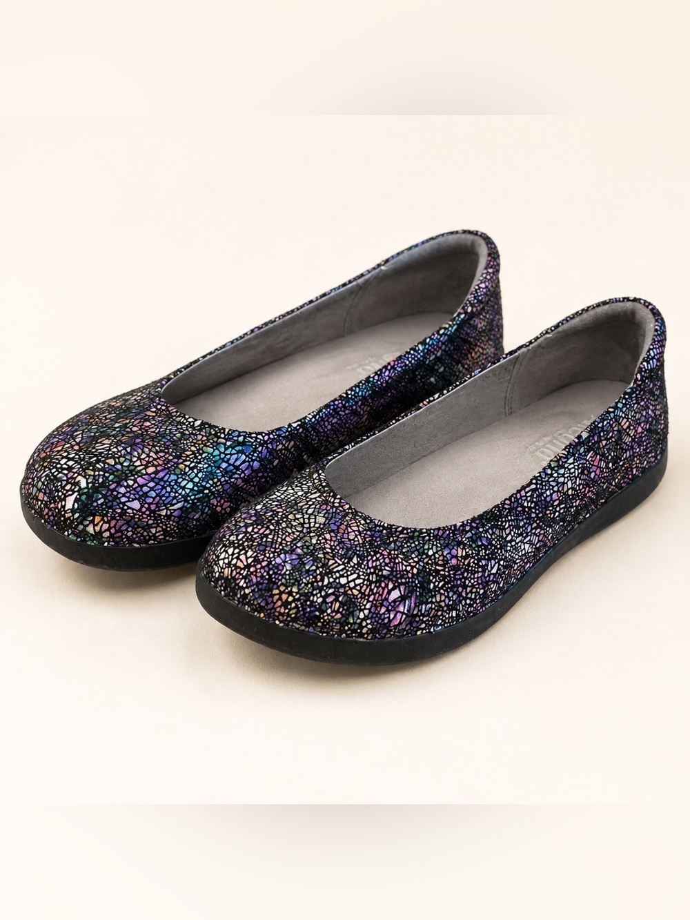 Alegria • Petal Fractually • Multicolor Crackle Ballet Flats • Size 9.5